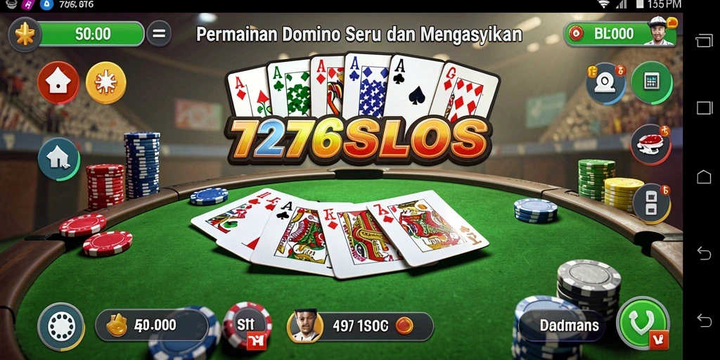 Screenshot gameplay 7276SLOTS yang menampilkan keseruan permainan Domino.