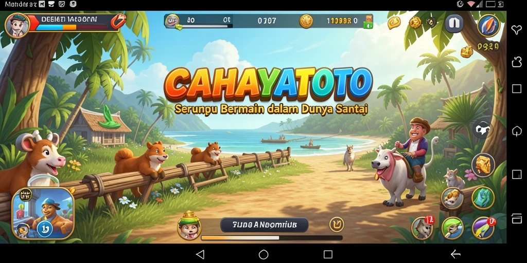 Tangkapan layar memperlihatkan gameplay menyenangkan CAHAYATOTO.