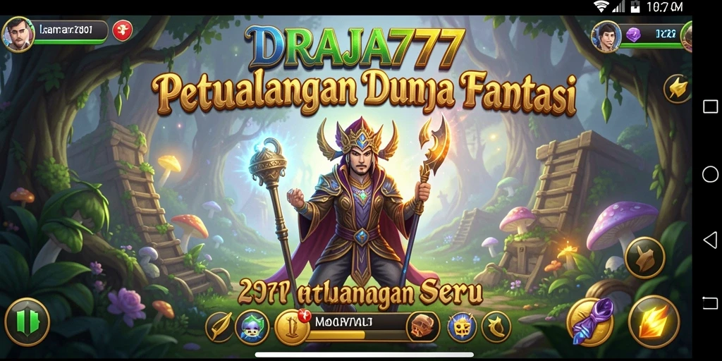 Tampilan gameplay <strong>DRAJA777</strong> yang menakjubkan dalam petualangan seru.