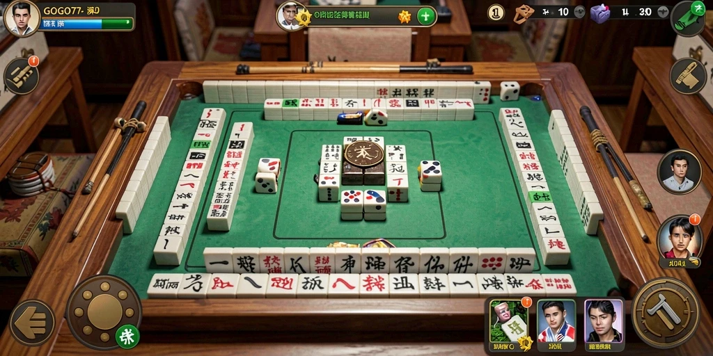 Tampilan screenshot GOGO77 yang menunjukkan gameplay Mahjong yang seru.