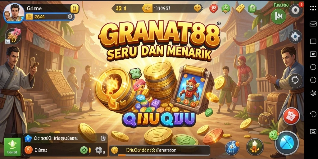 Tampilan menarik dari gameplay QiuQiu di GRANAT88.