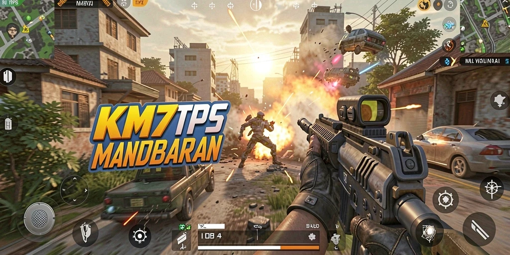 Tangkapan layar KM777 menampilkan aksi gameplay TPS yang mendebarkan.