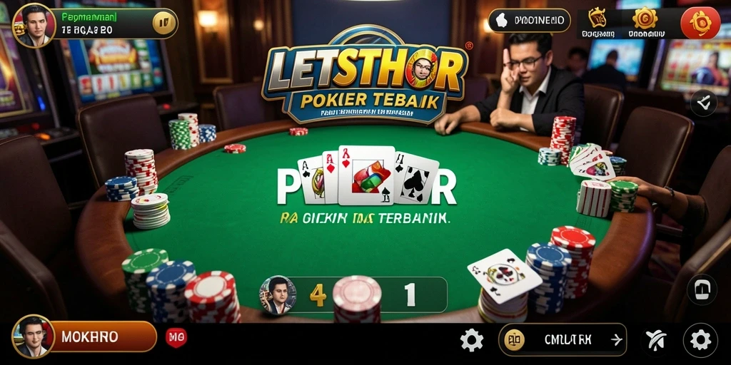 Tangkapan layar permainan Poker yang mendebarkan di LETSTHOR.