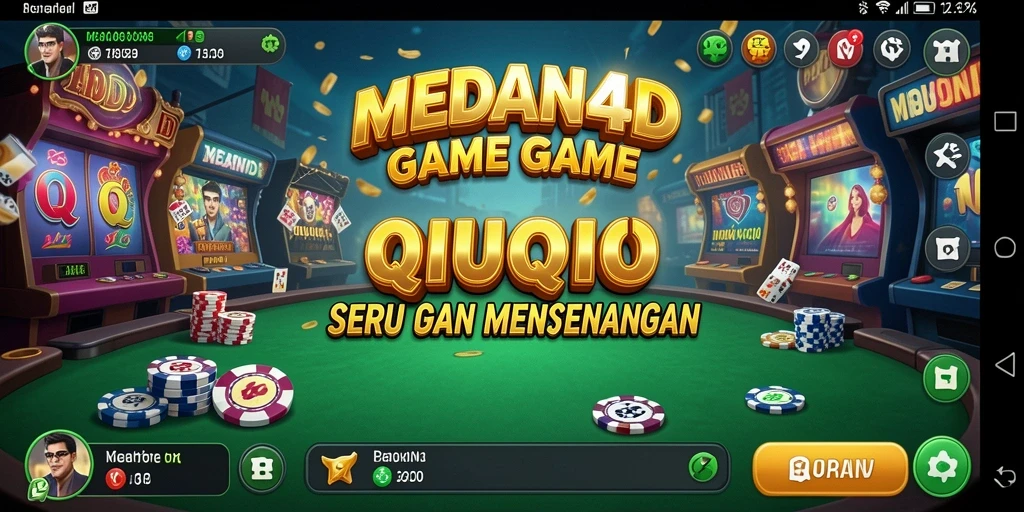 Screenshot gameplay seru MEDAN4D di dalam aplikasi QiuQiu.