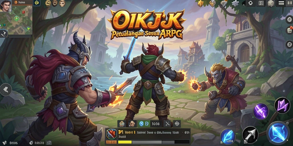 Tampilan gameplay seru di dunia ARPG mendebarkan.
