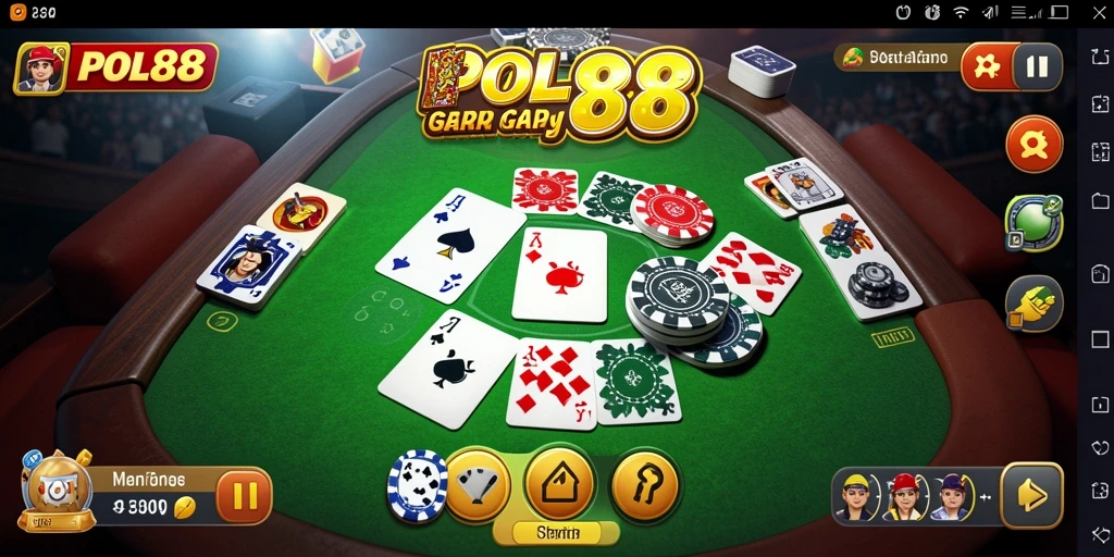 Tampilan menarik dari gameplay Gaple di POL88.