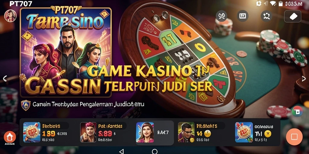 Tampilan permainan kasino yang mengasyikkan dan mendebarkan.