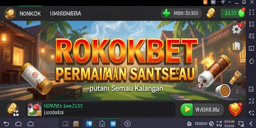Tampilan gameplay ROKOKBET yang seru dan penuh warna.