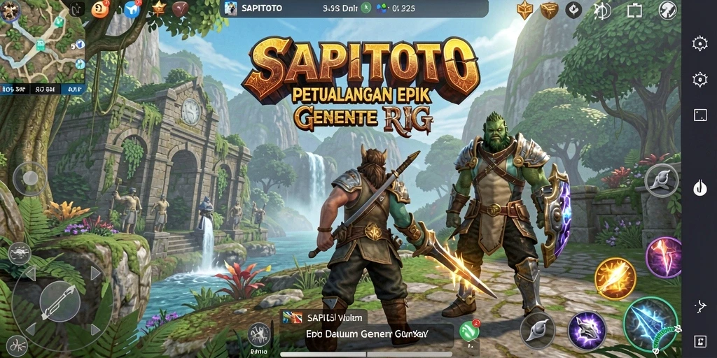 Tangkapan layar dari permainan RPG yang menarik di SAPITOTO.