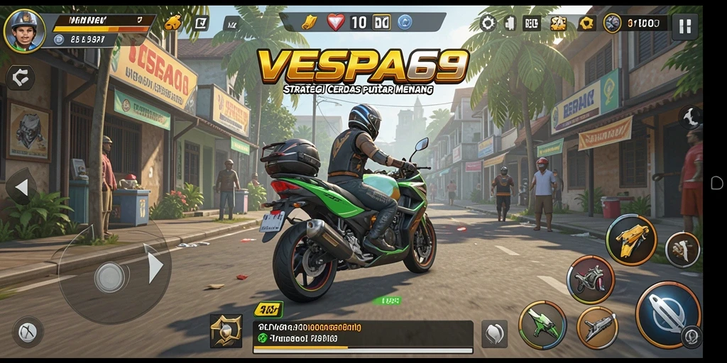 Tangkapan layar VESPA69 menunjukkan aksi seru dalam pertempuran strategi.
